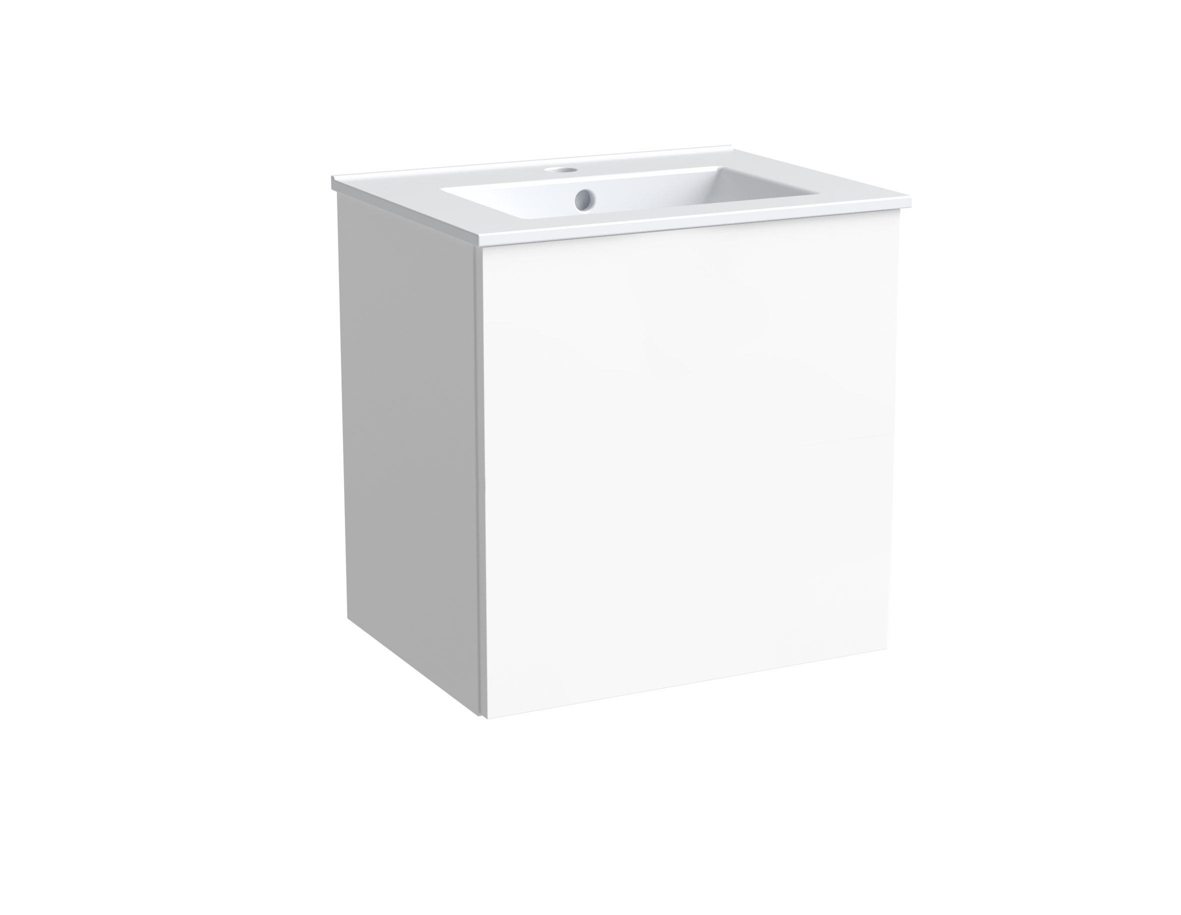 Kame Duet valamukapp 50x38 valge läikiv