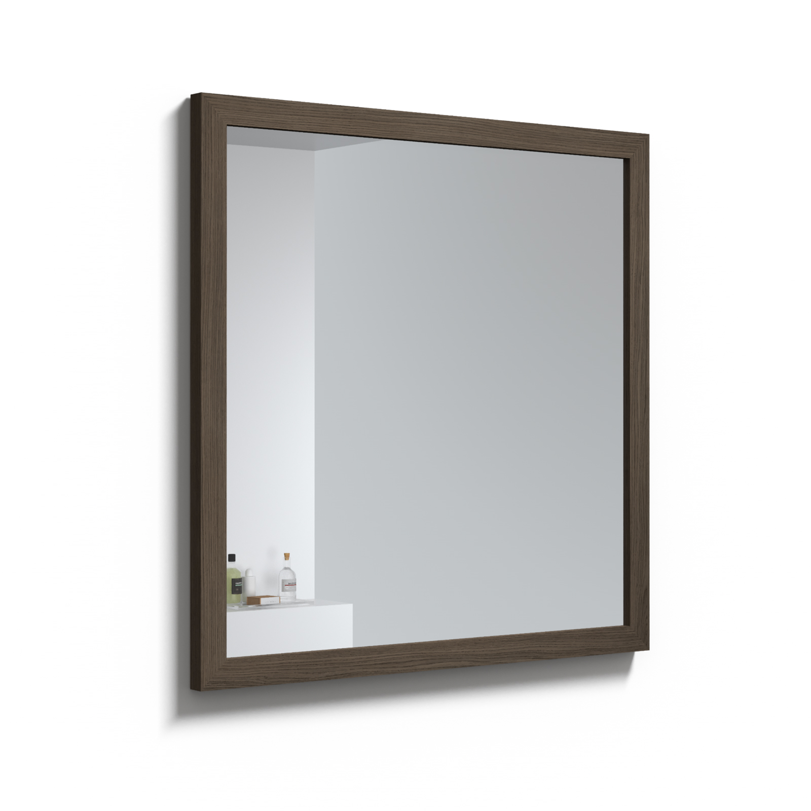 Kame peegel Smoked Oak 80x80