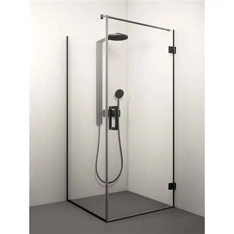 Stikla dušinurk Monika black