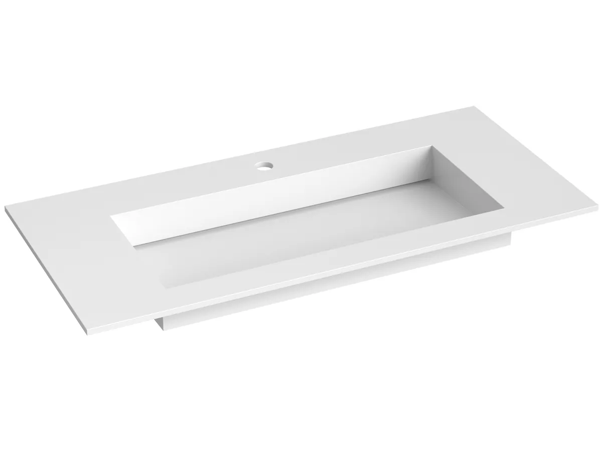 Kame Corian kivimassist valamu 100x46,5 valge