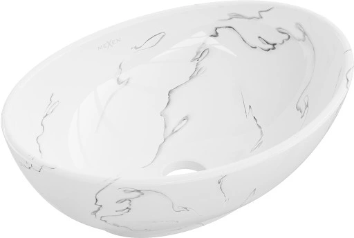 Mexen keraamiline valamu Elza 40x33 white stone