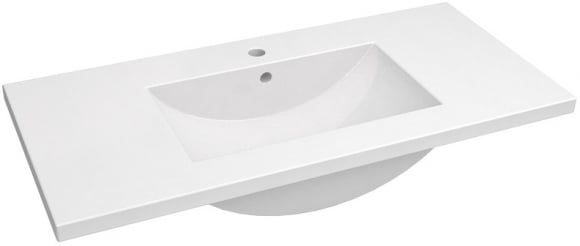 Kame Seville keraamililine valamu 101,5x46,5 valge