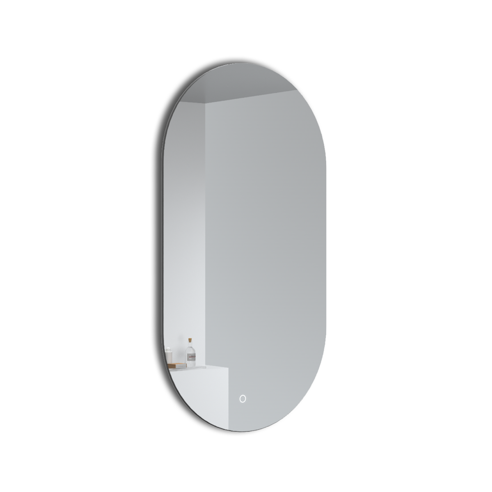Kame valgustiga peegel Oval 50x90