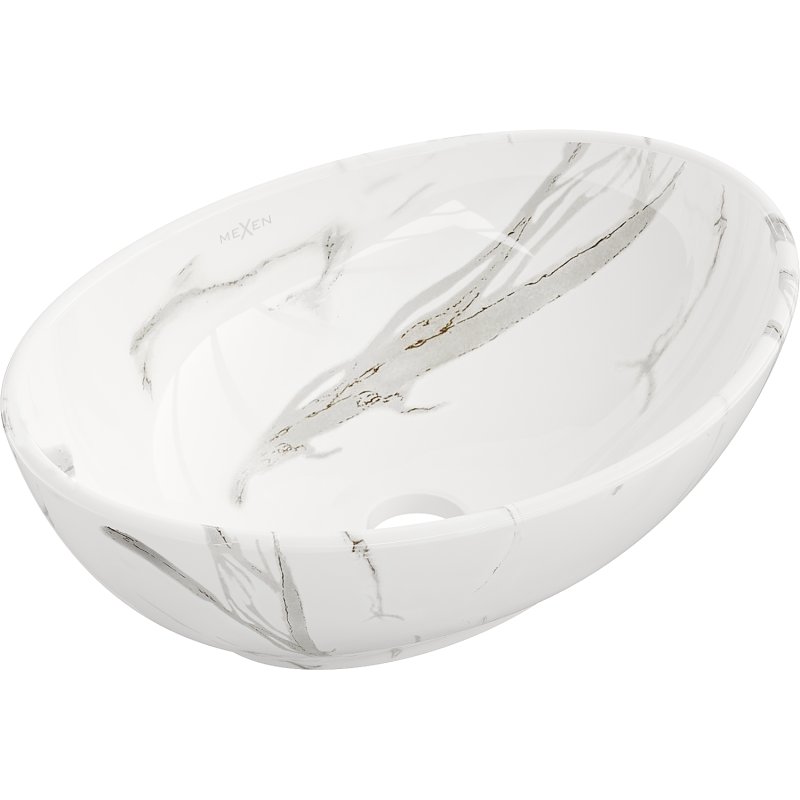 Mexen keraamiline valamu Elza 40x33 white stone 2