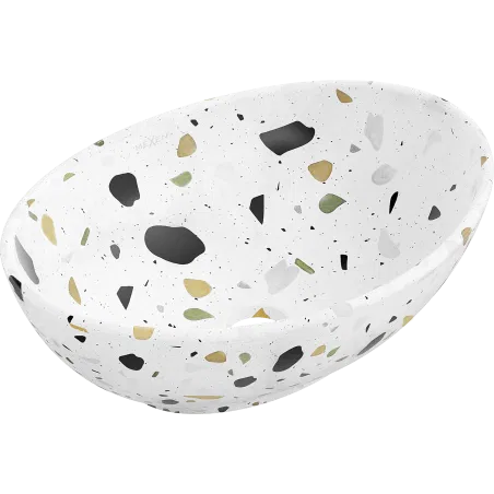 Mexen keraamiline valamu Elza 40x33 white terazzo stone