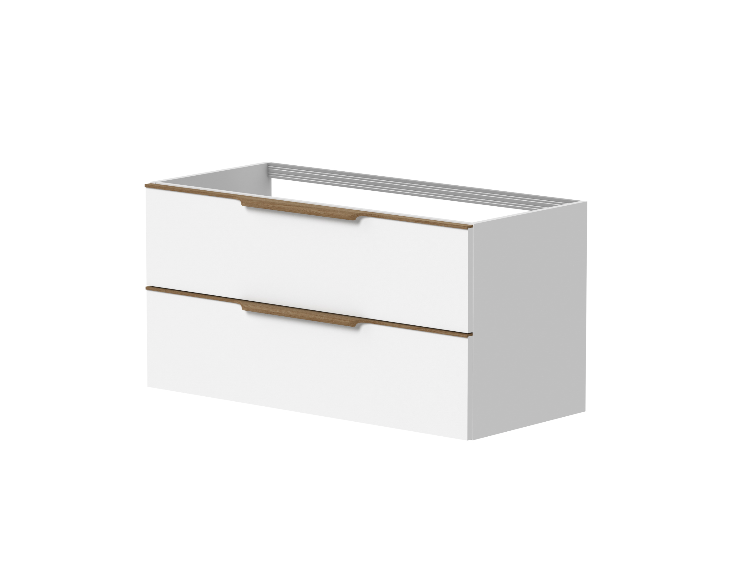 Kame töötasapinna alune kapp Amber 100 valge matt Grey oak