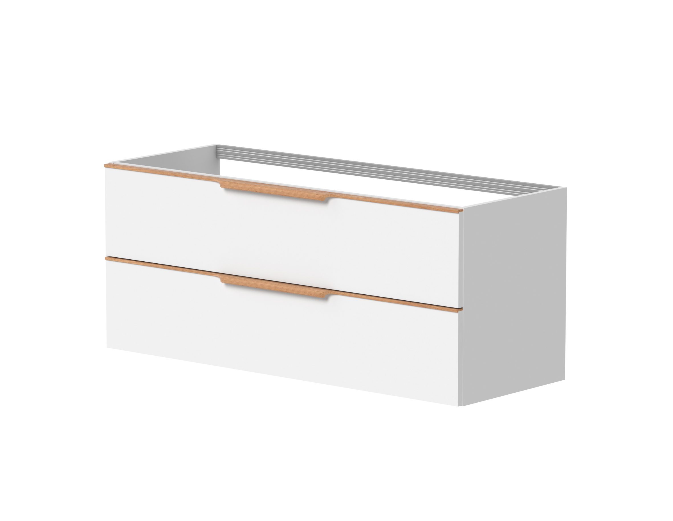 Kame töötasapinna alune kapp Amber 120 valge matt Solid oak