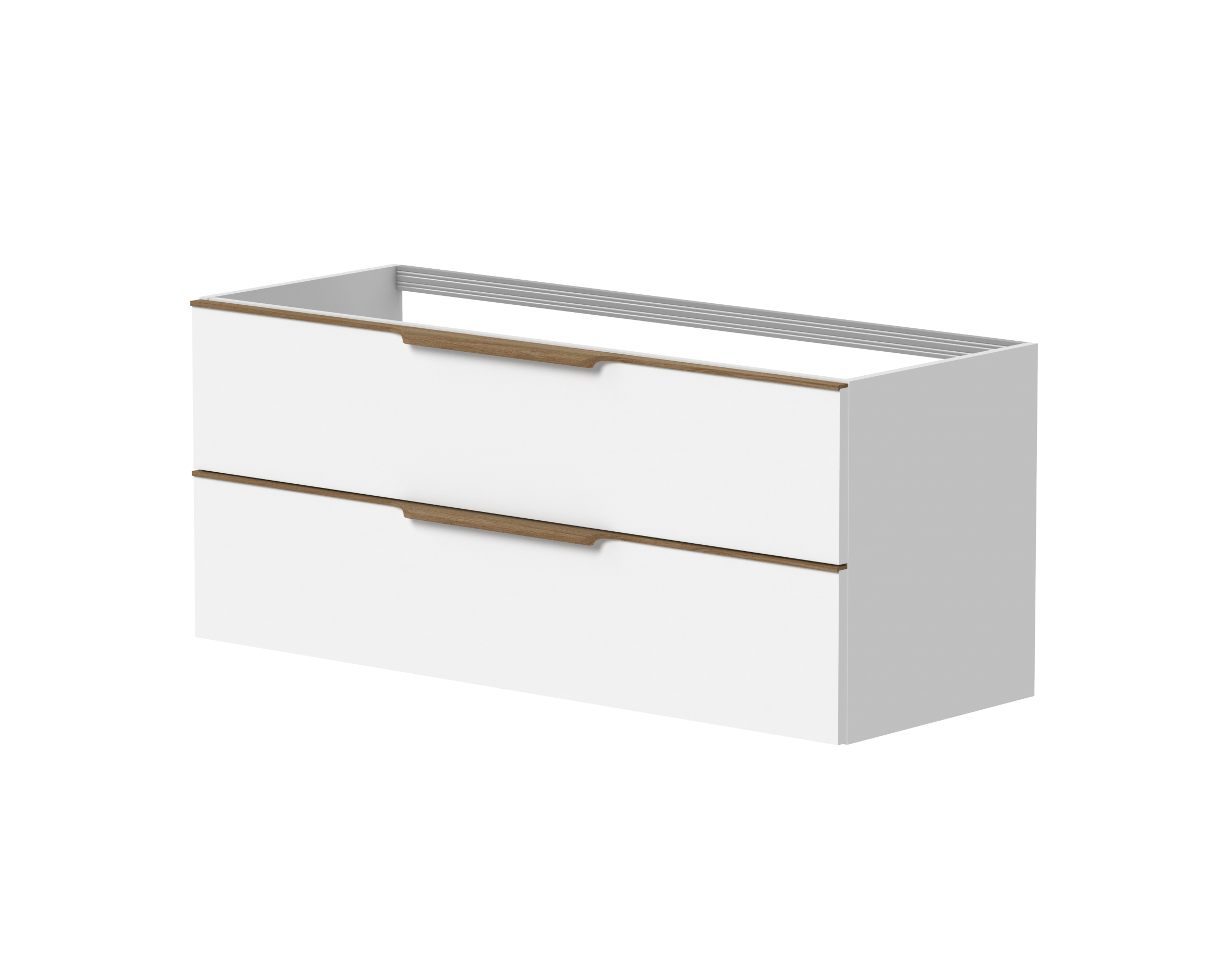 Kame töötasapinna alune kapp Amber 120 valge matt Grey oak