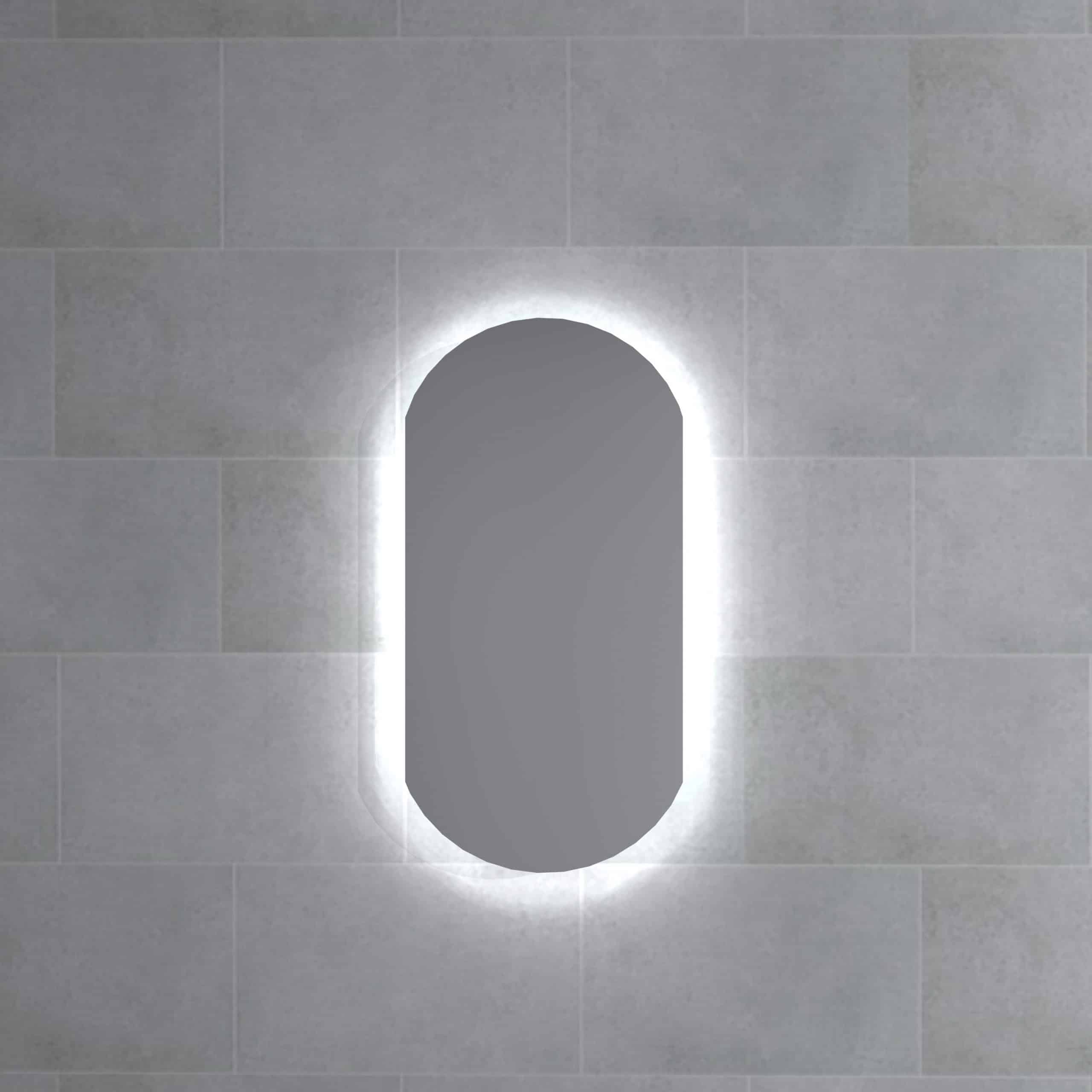 Stikla Servis valgustiga peegel Bianca