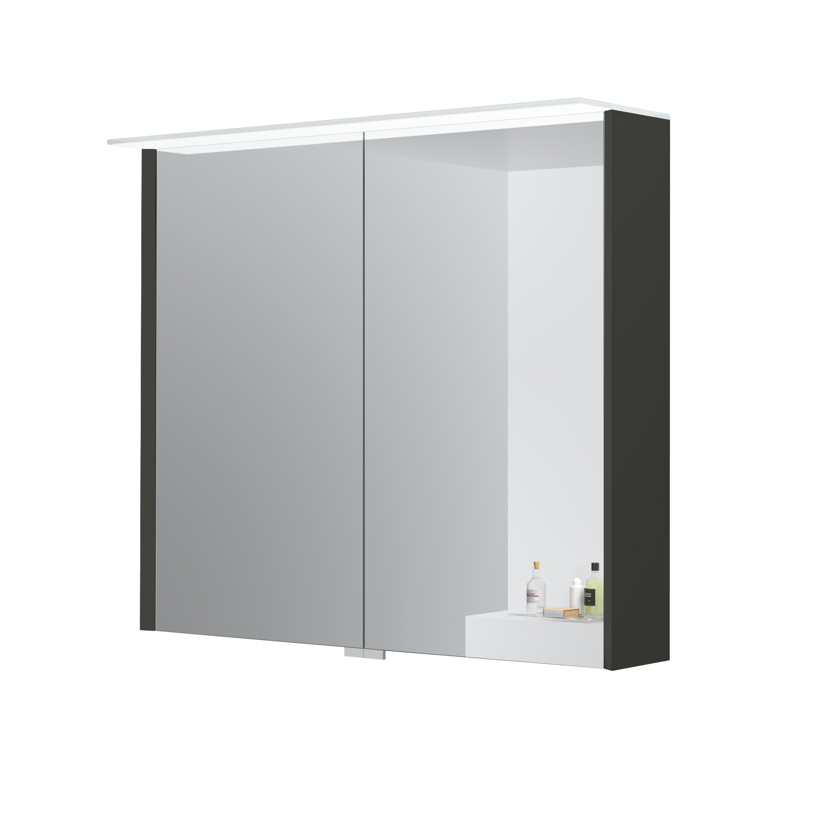 Kame peegelkapp Loft Anthratcite Grey 80cm