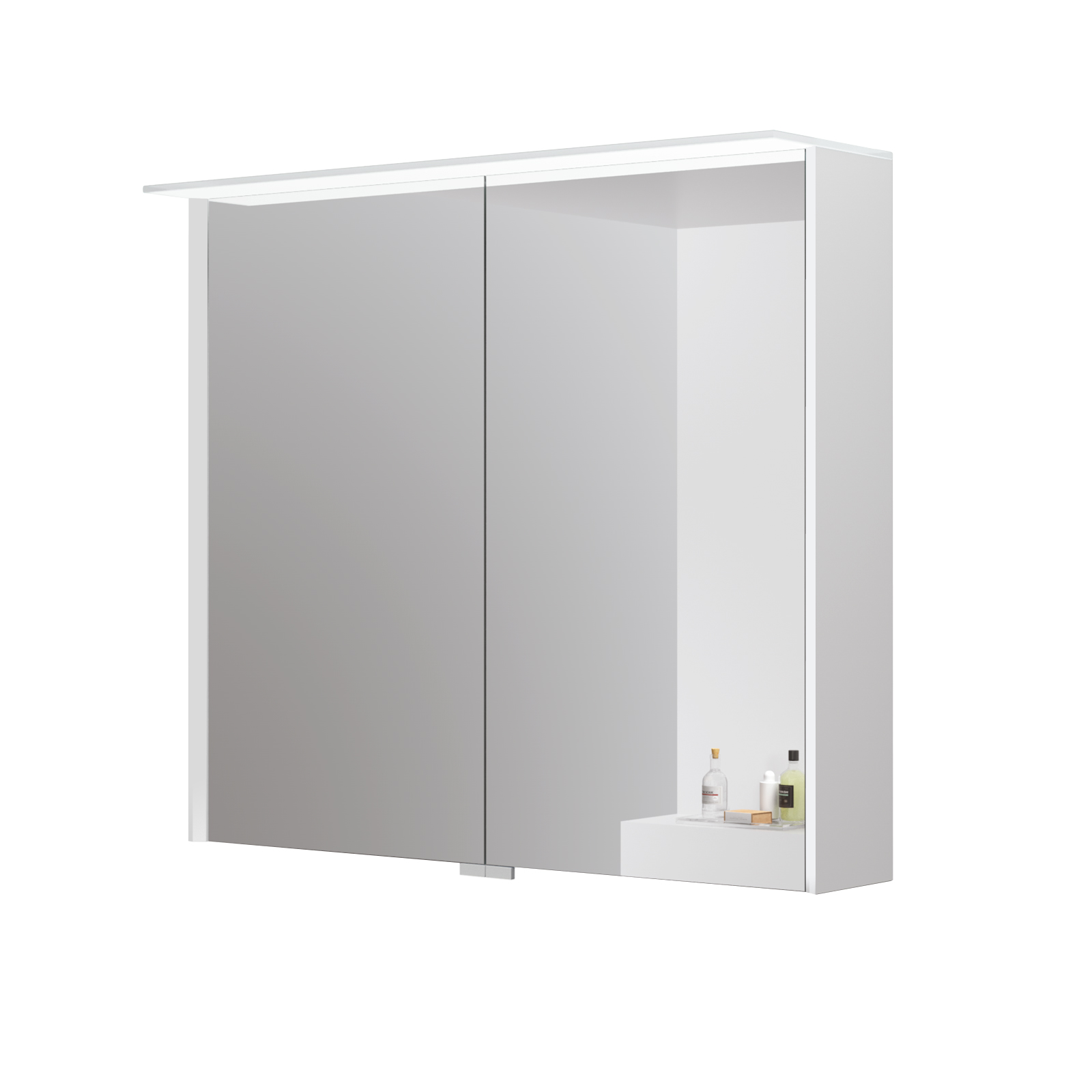 Kame peegelkapp Loft matt valge 80cm