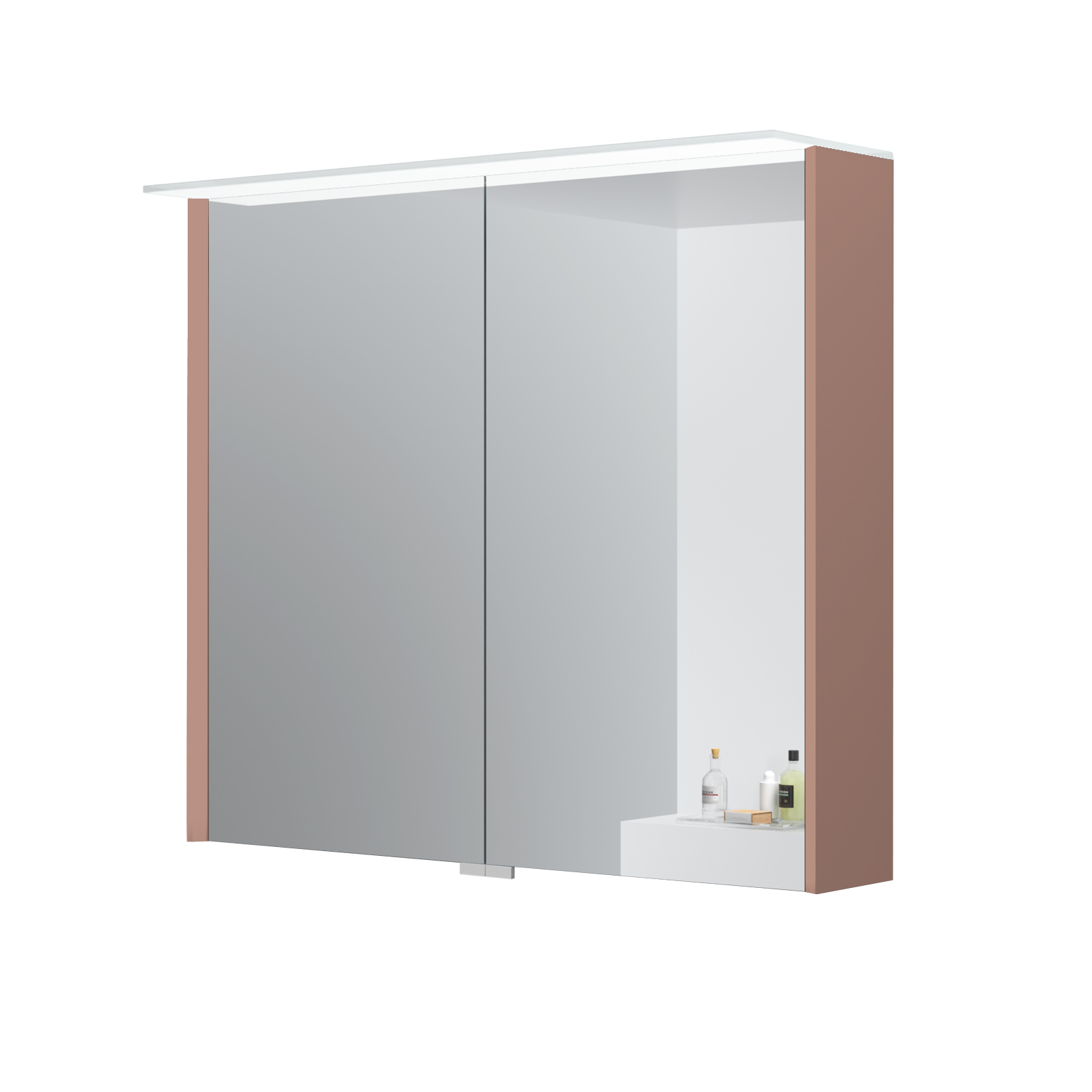 Kame peegelkapp Loft Dusty Pink 80cm