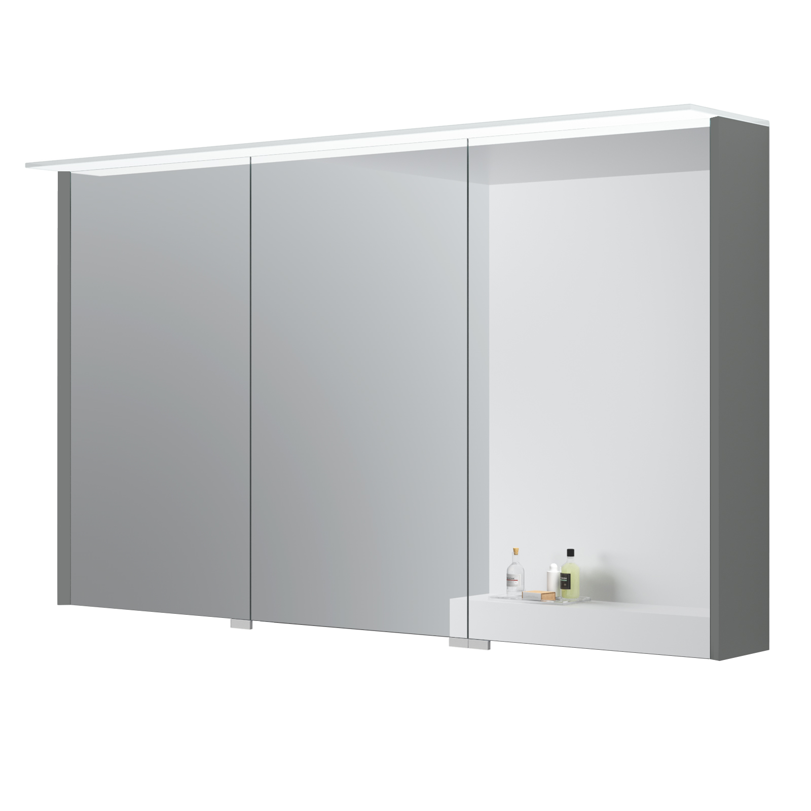 Kame peegelkapp Loft Grey Stone 120cm