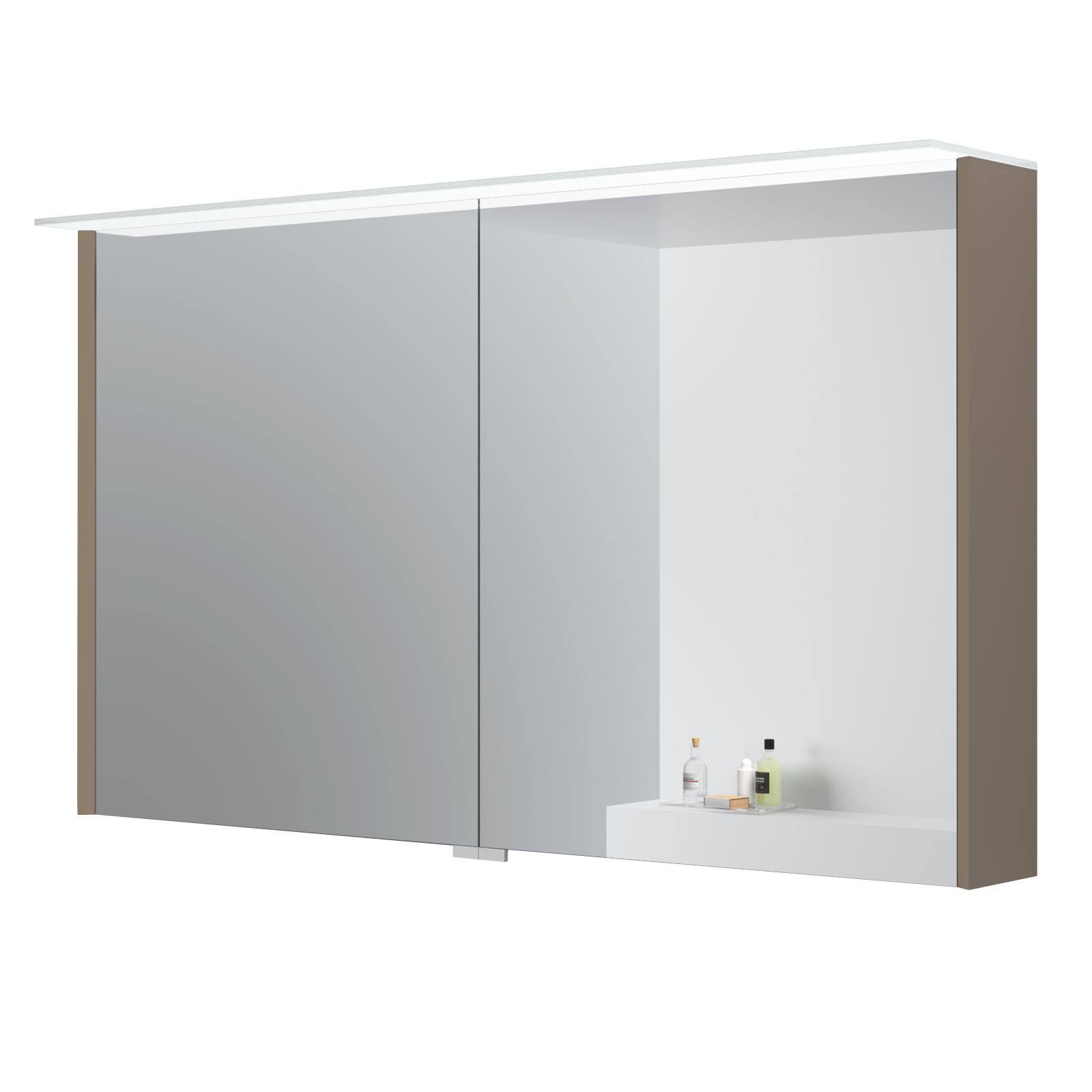 Kame peegelkapp Loft Cocoa Brown 120cm