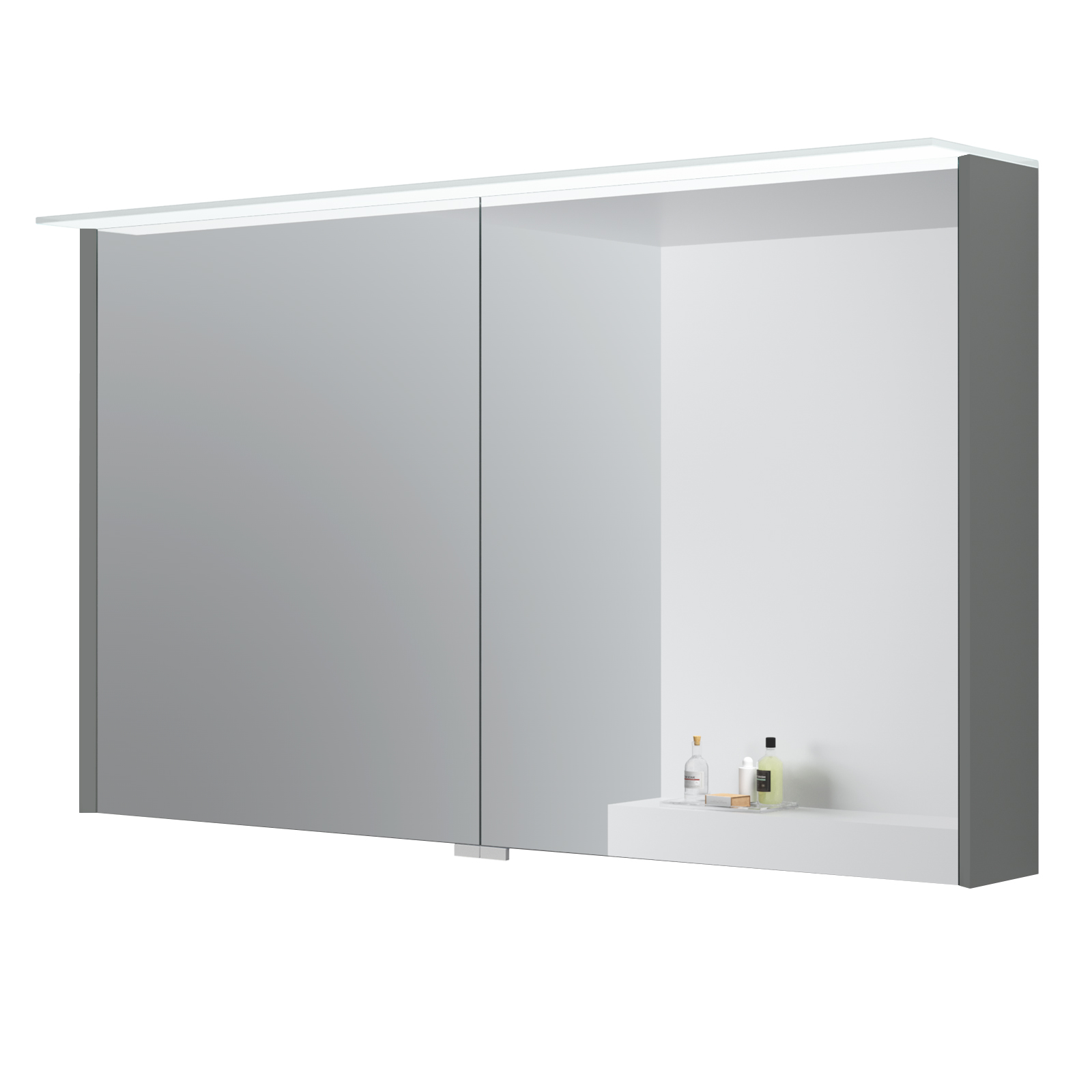 Kame peegelkapp Loft Grey Stone 120cm