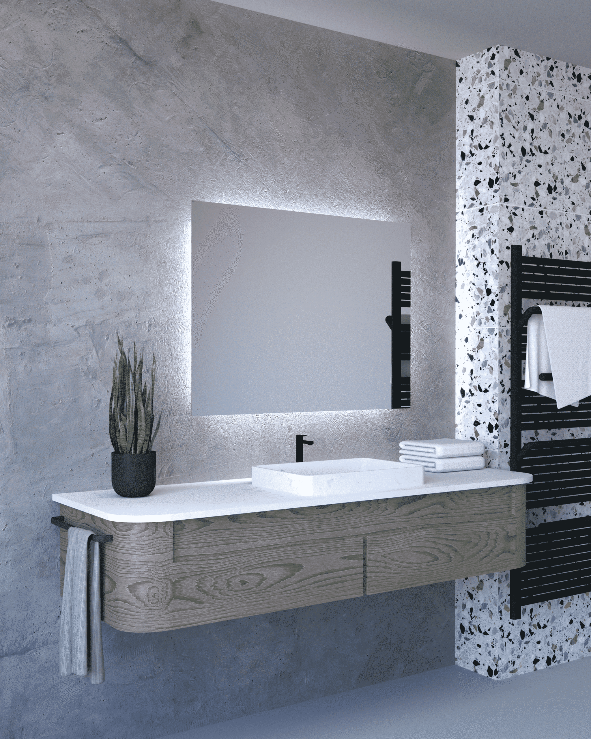 Stikla Servis valgustiga peegel Adriana 1 adriana pilt scaled