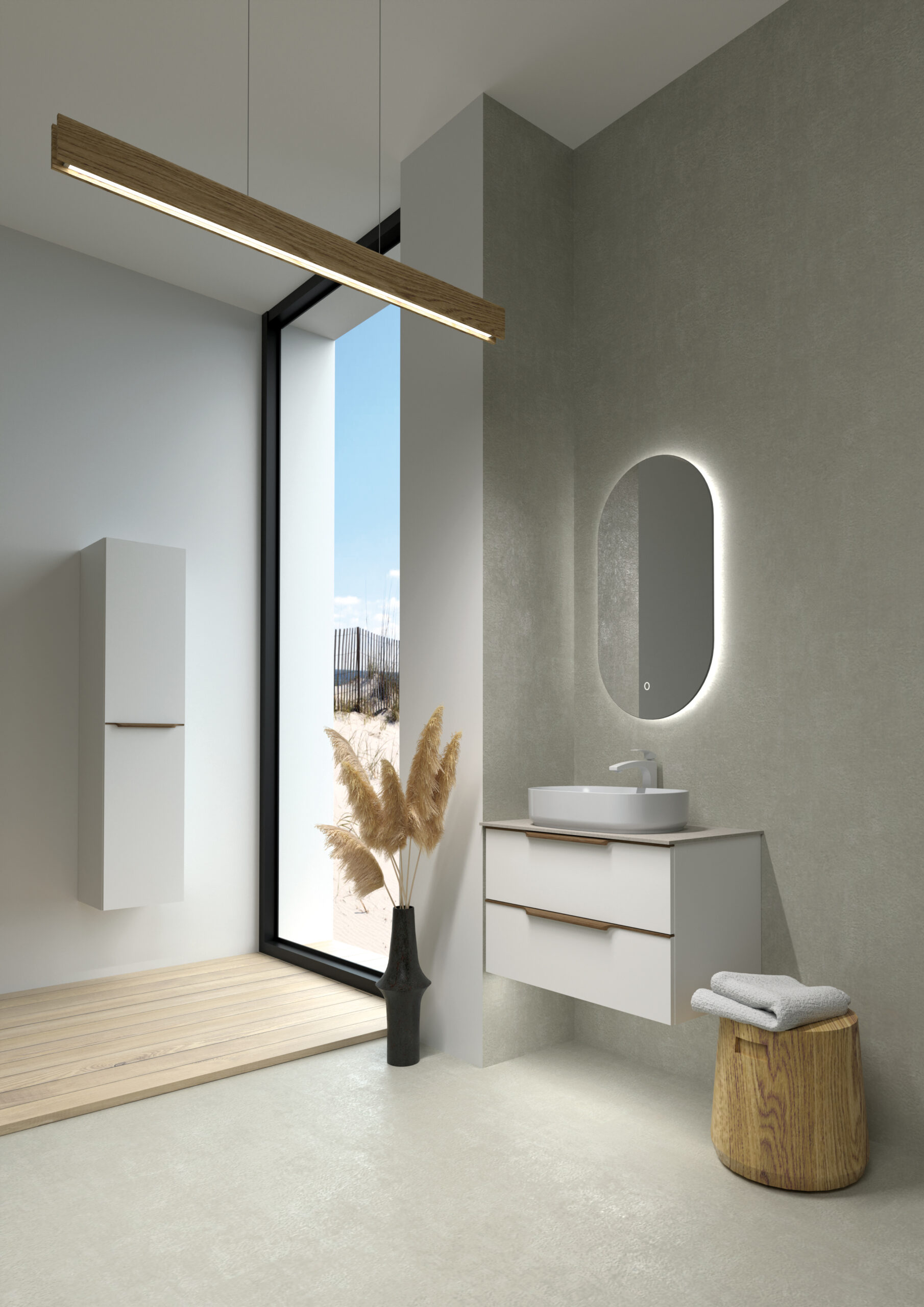 Kame töötasapinna alune kapp Amber 120 valge matt Grey oak 1 amber 100 grey oak taspinna alla pilt scaled