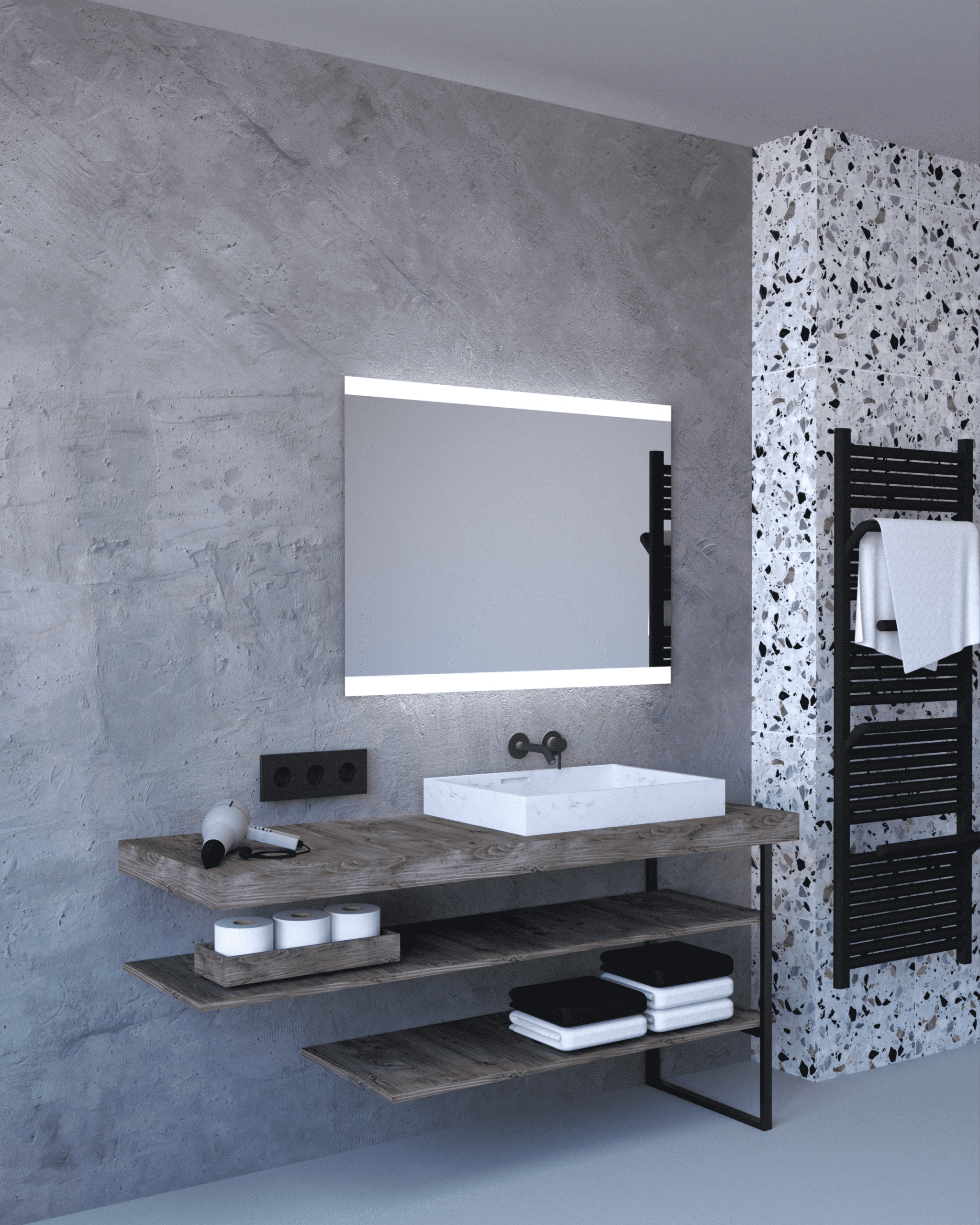 Stikla Servis valgustiga peegel Angela 1 angela pilt scaled