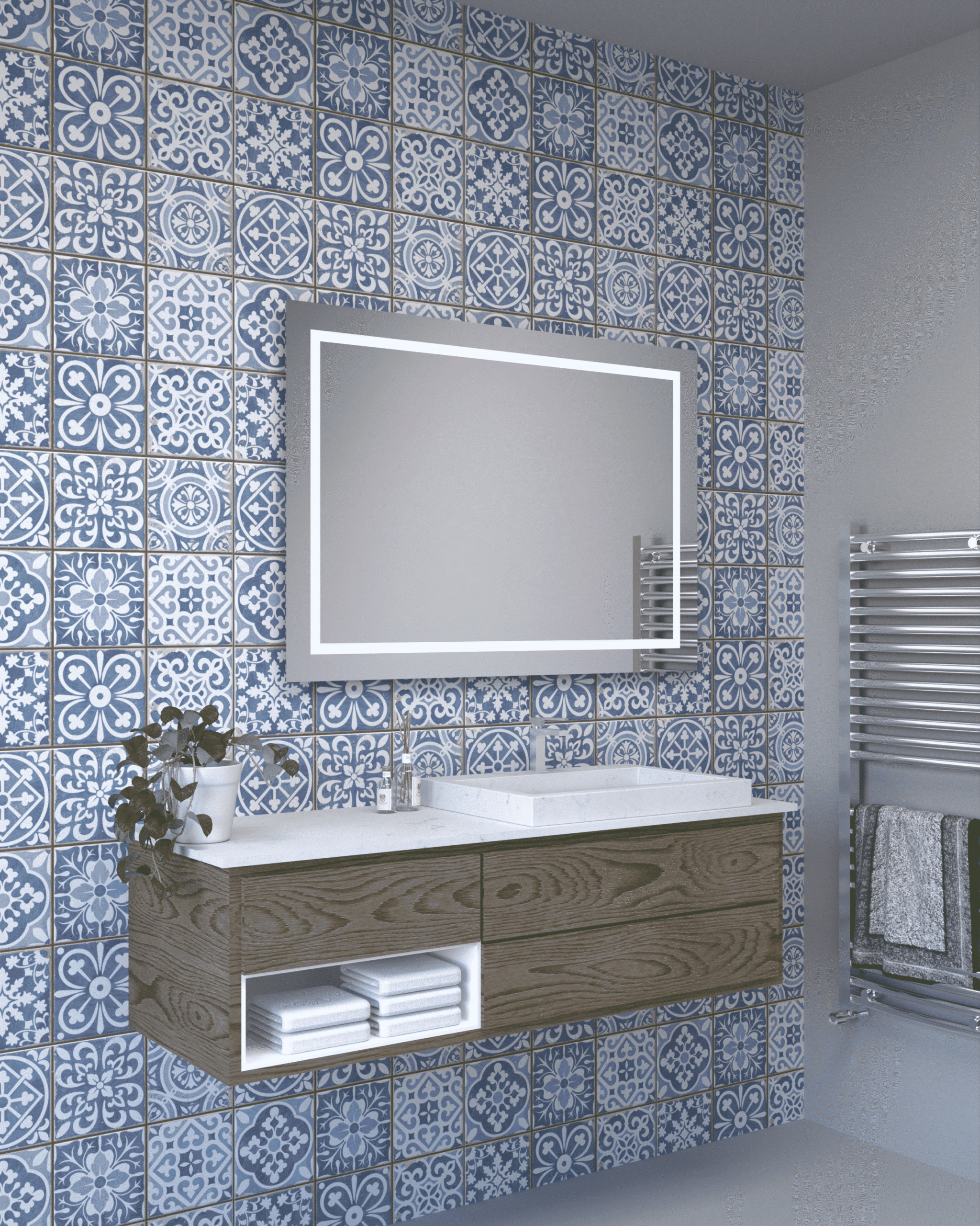 Stikla Servis valgustiga peegel Ella 1 ella pilt scaled