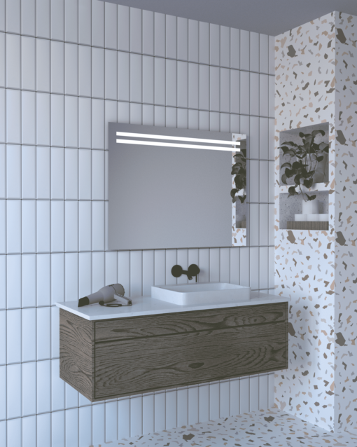 Stikla Servis valgustiga peegel Nadia 1 nadia pilt