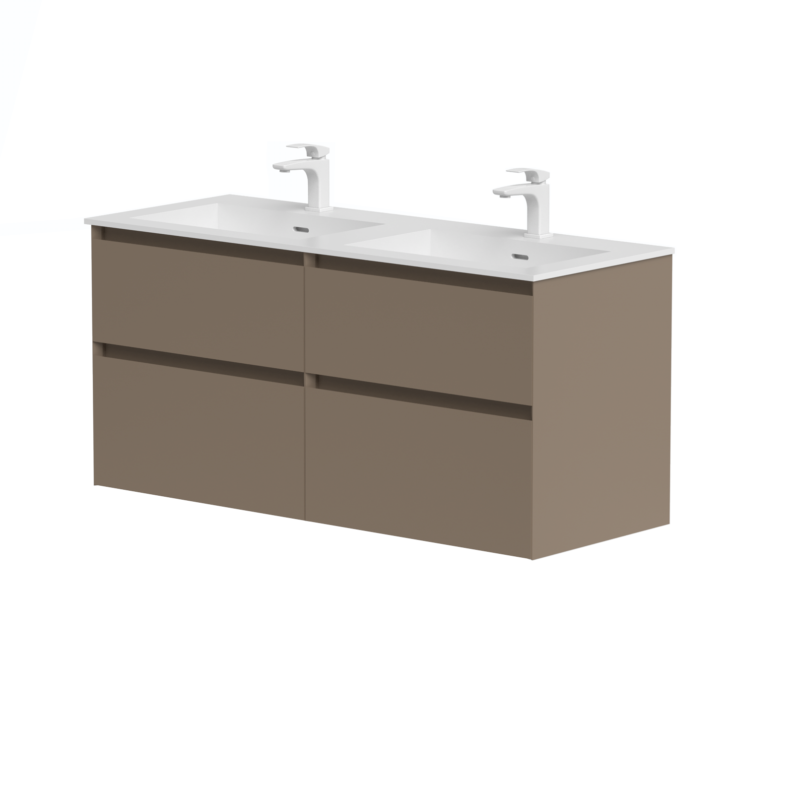 Kame valamukapp Loft 120 Cocoa Brown kahesele valamule