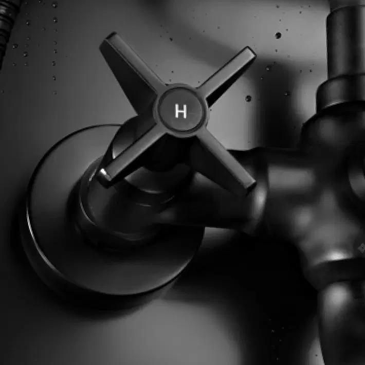 Deante dušisegisti komplekt Termisto must matt 2 NAC N4QT 5