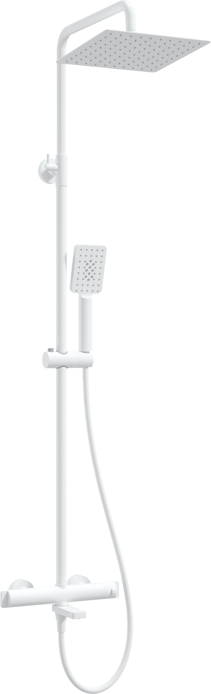 Deante termostaatvannisegisti komplekt Therm valge matt