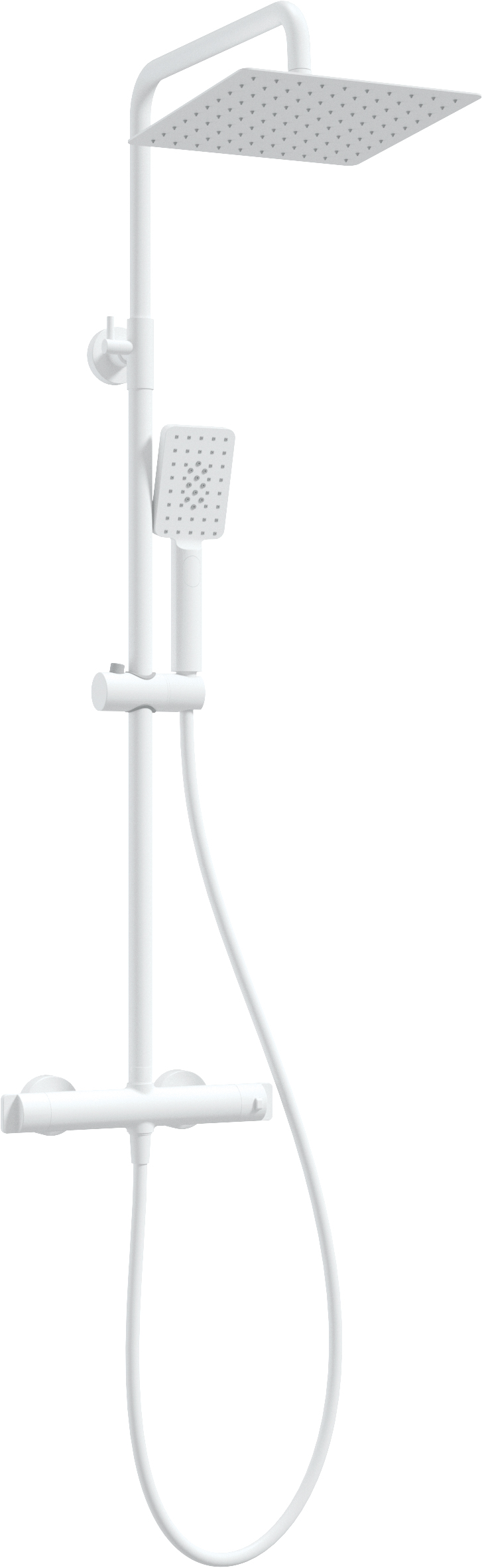 Deante termostaatdušisegisti komplekt Therm valge matt