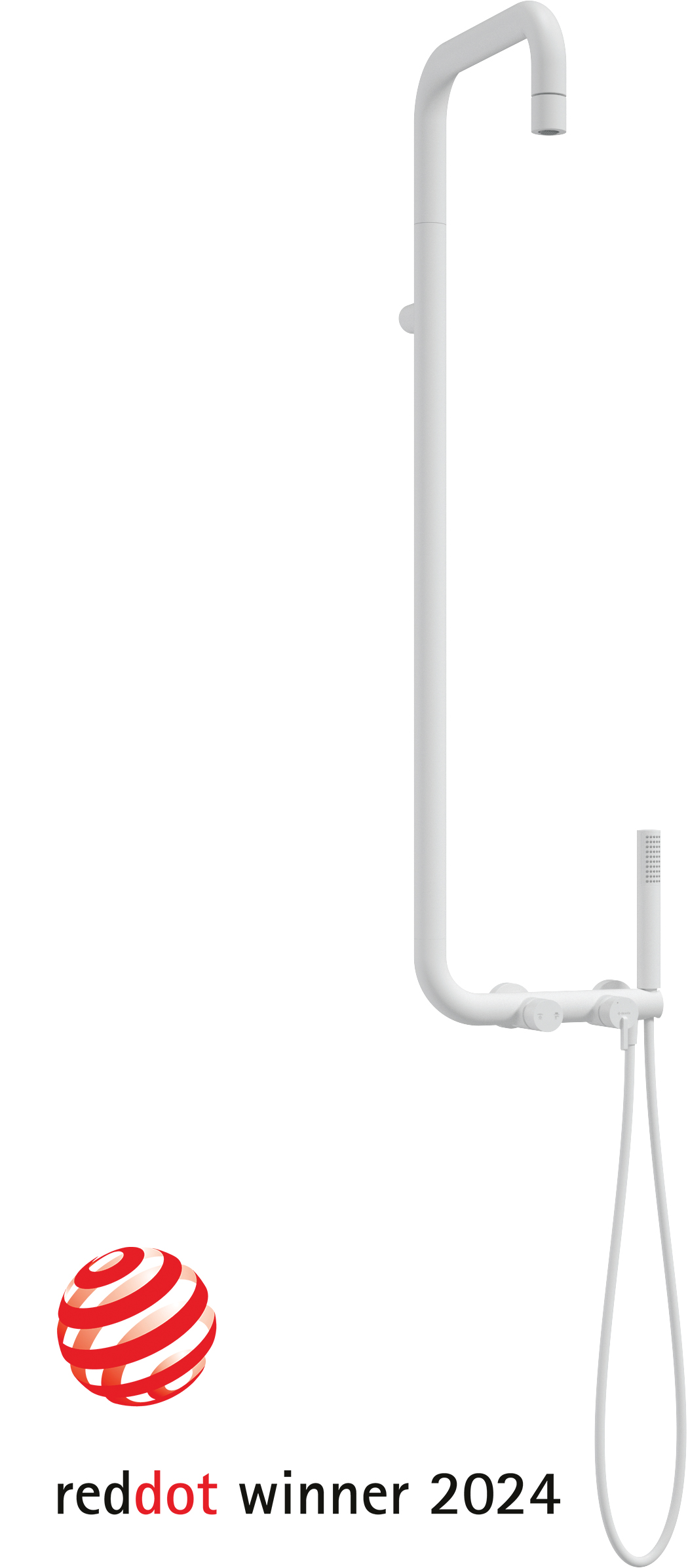 Deante dušisegisti komplekt Silia valge matt