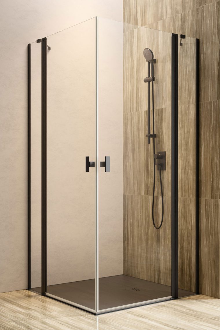 Radaway dušiuks Nes Black H-KDD-II 100x200 must vasak