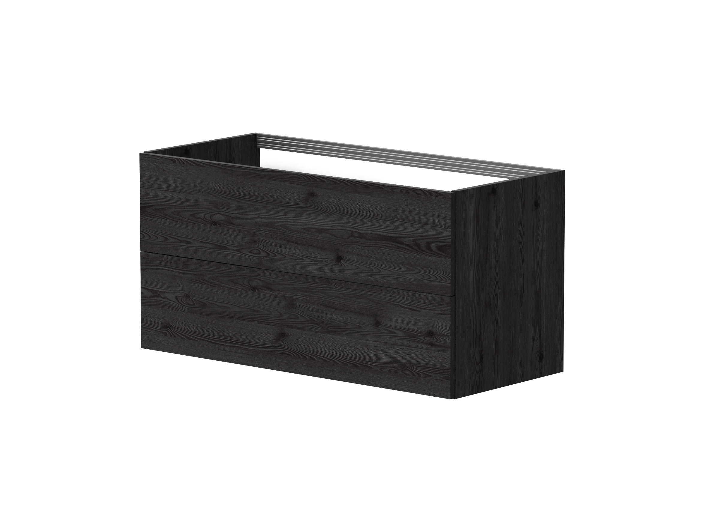 Kame Gama töötasapinna alune kapp 100 must tamm/ push-open