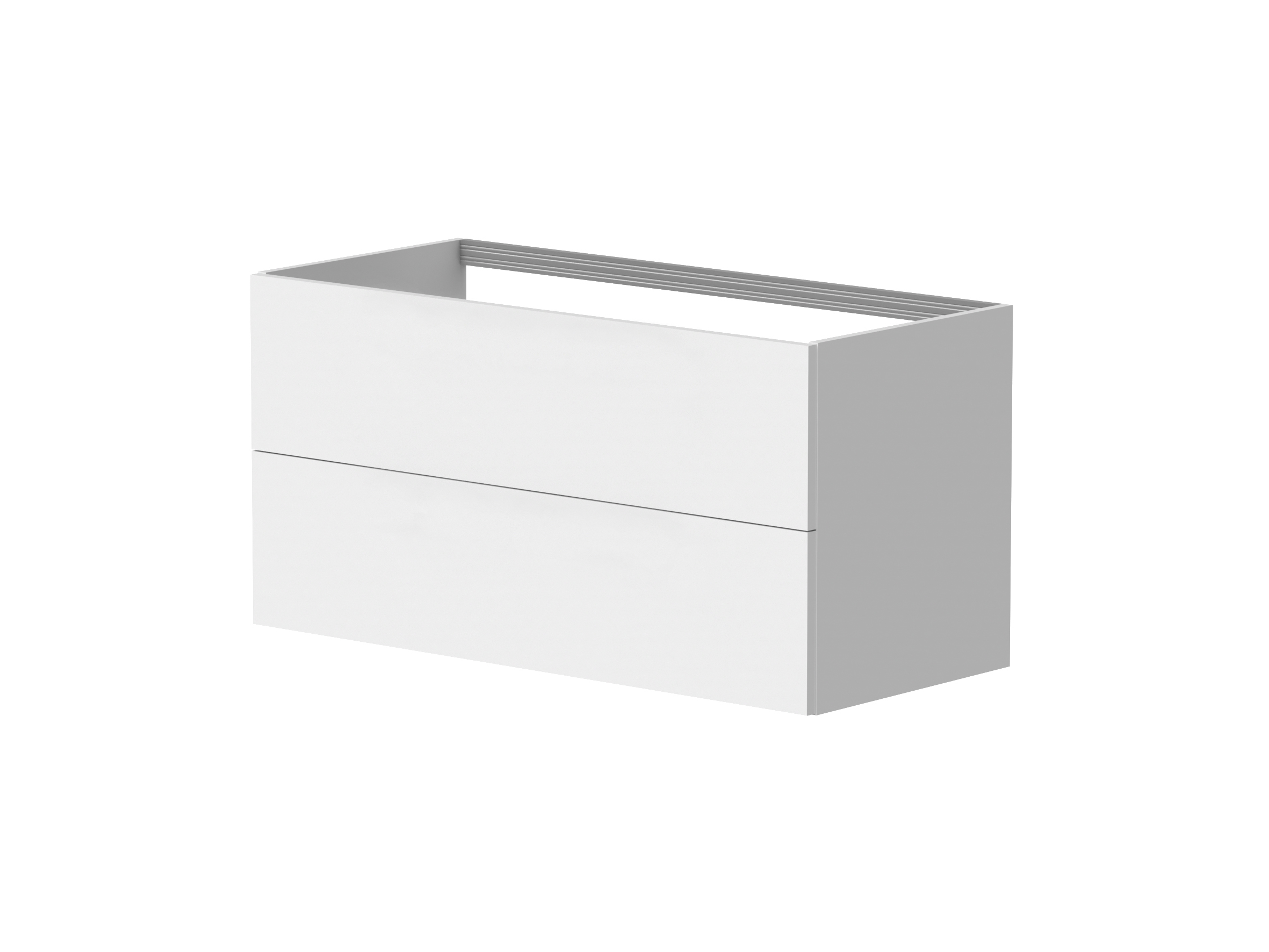 Avaleht 2 Kame Gama töötasapinna alune kapp 100 valge matt/ push to open